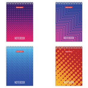 {{photo.Alt || photo.Description || 'Блокнот МАЛЫЙ ФОРМАТ А6 97х145 мм, 80 л., гребень, картон, клетка, BRAUBERG, &quot;Геометрия&quot;, 129834'}}