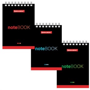 {{photo.Alt || photo.Description || 'Блокнот МАЛЫЙ ФОРМАТ А7 75х105 мм, 40 л., гребень, картон, клетка, BRAUBERG, &quot;Черный стиль&quot;, 129855'}}