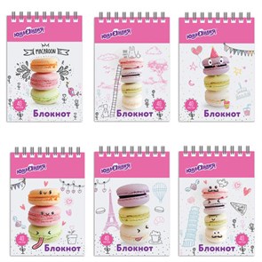 {{photo.Alt || photo.Description || 'Блокнот МАЛЫЙ ФОРМАТ А7 75х105 мм, 40 л., гребень, картон, клетка, ЮНЛАНДИЯ, &quot;Вкусности&quot;, 129861'}}