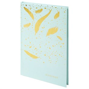 {{photo.Alt || photo.Description || 'Блокнот А5 134х206 мм, 80 л., твердый, клетка, тиснение фольгой, STAFF, &quot;Пёрышки&quot;, 111610'}}