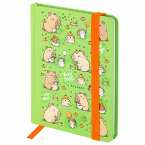 {{photo.Alt || photo.Description || 'Блокнот с резинкой в клетку 96 л., МАЛЫЙ ФОРМАТ А6, 109х148 мм, твердая обложка, ЮНЛАНДИЯ, &quot;Капибары&quot;, 116337'}}