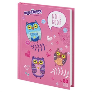 {{photo.Alt || photo.Description || 'Блокнот МАЛЫЙ ФОРМАТ 110х147 мм, А6, 80 л., твердый, клетка, ЮНЛАНДИЯ, &quot;Совушки&quot;, 111618'}}