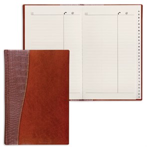 {{photo.Alt || photo.Description || 'Телефонная книжка А5 (136х202 мм), BRAUBERG &quot;Cayman&quot;, комбинированная гладкая и кожа крокодила, 96 л., вырубной алфавит, коричневая, 125130'}}