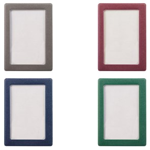 Обложка-карман для проездных документов, карт, пропусков, 105х75 мм, прозрачная, ПВХ, в цветной рамке, ассорти, ДПС, 2862 235884