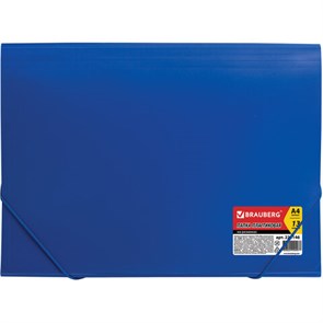 {{photo.Alt || photo.Description || 'Папка на резинках BRAUBERG &quot;Business&quot;, А4, 13 отделений, пластиковый индекс, синяя, 0,5 мм, 224146'}}