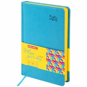 {{photo.Alt || photo.Description || 'Ежедневник датированный 2025 А5 138x213 мм BRAUBERG &quot;Rainbow&quot;, под кожу, бирюзовый, 115800'}}