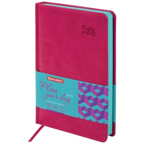 {{photo.Alt || photo.Description || 'Ежедневник датированный 2025 А5 138x213 мм BRAUBERG &quot;Rainbow&quot;, под кожу, розовый, 115802'}}