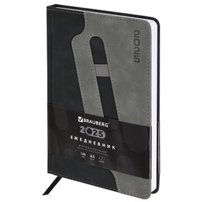 {{photo.Alt || photo.Description || 'Ежедневник датированный 2025, А5, 138x213 мм, BRAUBERG &quot;Assistant&quot;, под кожу, держатель для ручки, черный, 115888'}}