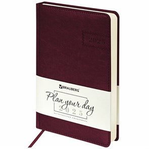 {{photo.Alt || photo.Description || 'Ежедневник датированный 2025, А5, 138x213 мм, BRAUBERG &quot;Imperial&quot;, под кожу, бордовый, 115785'}}