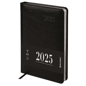 {{photo.Alt || photo.Description || 'Ежедневник датированный 2025, А5, 138х213 мм, BRAUBERG &quot;Impression&quot;, под кожу, черный, 115920'}}