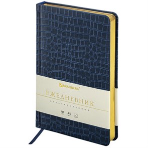 {{photo.Alt || photo.Description || 'Ежедневник недатированный А5 (138х213 мм) BRAUBERG &quot;Comodo&quot;, под кожу, 160 л., темно-синий, 113500'}}