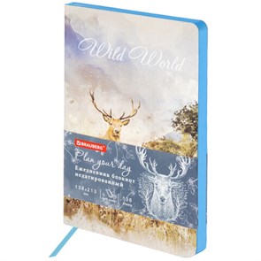 {{photo.Alt || photo.Description || 'Ежедневник недатированный А5 (138х213 мм), BRAUBERG VISTA, под кожу, гибкий, 136 л., &quot;Wild World&quot;, 112027'}}