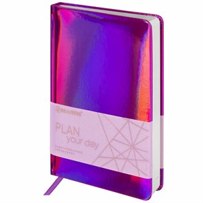 {{photo.Alt || photo.Description || 'Ежедневник недатированный А5 138х213 мм BRAUBERG &quot;Holiday&quot; под кожу, 136 л., фиолетовый, 111671'}}