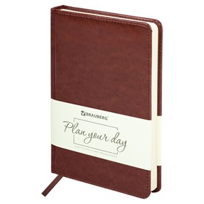 {{photo.Alt || photo.Description || 'Ежедневник недатированный А5 138х213 мм BRAUBERG &quot;Imperial&quot; под кожу, 160 л., коричневый, 123414'}}