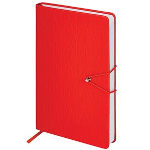 {{photo.Alt || photo.Description || 'Ежедневник недатированный А5 138х213 мм, BRAUBERG &quot;Braided&quot;, под кожу, гвоздик 160 л., красный, 116597'}}