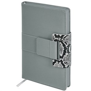 {{photo.Alt || photo.Description || 'Ежедневник недатированный А5 138х213 мм, BRAUBERG &quot;Safari&quot;, под кожу, магнит, 160 л., Snake, серый, 116594'}}