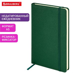 {{photo.Alt || photo.Description || 'Ежедневник недатированный А5 138х213мм BRAUBERG Base, под кожу, 160л, темно-зеленый, 116257'}}