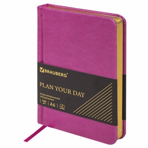 {{photo.Alt || photo.Description || 'Ежедневник недатированный МАЛЫЙ ФОРМАТ 100x150 мм, А6, BRAUBERG Iguana под кожу, 160 л., розовый, 114469'}}