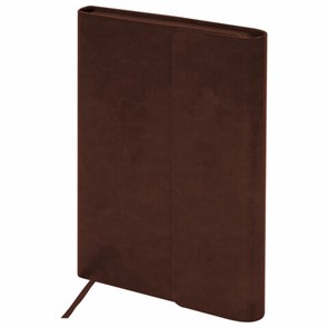 {{photo.Alt || photo.Description || 'Ежедневник с магнитным клапаном недатированный, под кожу, А5, коричневый, BRAUBERG &quot;Magnetic X&quot;, 113280'}}