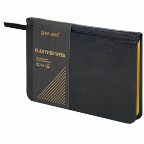 {{photo.Alt || photo.Description || 'Еженедельник недатированный МАЛЫЙ ФОРМАТ 95х155 мм, А6, BRAUBERG &quot;Iguana&quot;, под кожу, 64 л., черный, 114480'}}