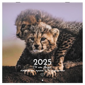 {{photo.Alt || photo.Description || 'Календарь настенный перекидной на 2025 г., BRAUBERG, 12 листов, 29х29 см, &quot;Детёныши&quot;, 116171'}}