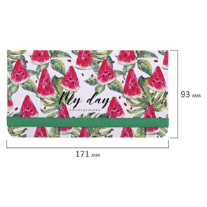 {{photo.Alt || photo.Description || 'Еженедельник недатированный с резинкой (171х93 мм), BRAUBERG, твердый, УФ-ЛАК, 64 л., &quot;Watermelon&quot;, 114577'}}