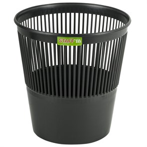 {{photo.Alt || photo.Description || 'Корзина для бумаг STAFF &quot;Basic&quot; ЭКОНОМ, сетчатая, 9 л, черная, 238254'}}