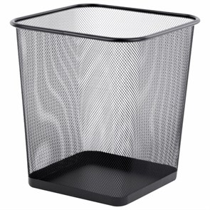 {{photo.Alt || photo.Description || 'Корзина для бумаг квадратная 17 литров, BRAUBERG &quot;Germanium&quot;, металл, черная, 237975'}}