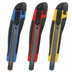 {{photo.Alt || photo.Description || 'Нож канцелярский 9 мм BRAUBERG &quot;Universal&quot;, автофиксатор, цвет ассорти, резиновые вставки, блистер, 236970'}}