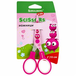 {{photo.Alt || photo.Description || 'Ножницы 130 мм с цветной печатью &quot;Поросята&quot;, розовые, закругленные, BRAUBERG KIDS, 232272'}}