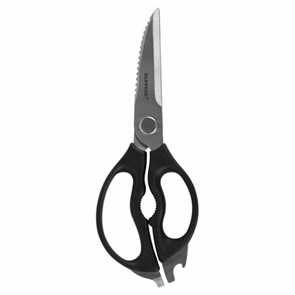 {{photo.Alt || photo.Description || 'Ножницы кухонные DASWERK, 230 мм, разборные, с открывашками, зазубренные, 608906'}}