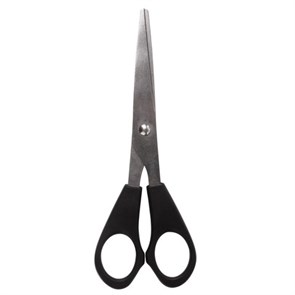 {{photo.Alt || photo.Description || 'Ножницы STAFF Basic 140 мм, чёрные, ПВХ чехол с европодвесом, 235458'}}