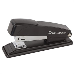 {{photo.Alt || photo.Description || 'Степлер №24/6, 26/6 металлический BRAUBERG &quot;Office&quot;, до 20 листов, черный, 228614'}}