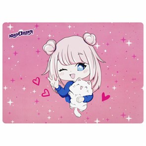 {{photo.Alt || photo.Description || 'Настольное покрытие ЮНЛАНДИЯ, А4+, пластик, 33x23 см, &quot;Anime pals&quot;, 272371'}}