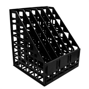 Лоток вертикальный для бумаг BRAUBERG ULTRA, 240 мм, 6 отделений, сетчатый, сборный, черный, 238251 238251