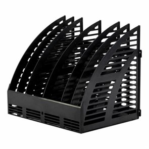 {{photo.Alt || photo.Description || 'Лоток вертикальный для бумаг STAFF Basic, 245х320х285 мм, 6 отделений, сетчатый сборный, 237946'}}