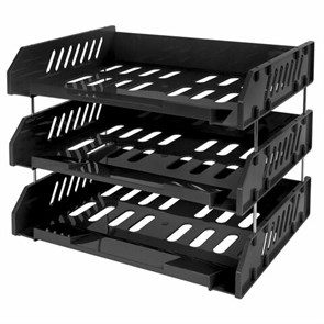 {{photo.Alt || photo.Description || 'Лотки горизонтальные для бумаг, КОМПЛЕКТ 3 шт., 335х232х246 мм, черный, BRAUBERG EXPERT, 238107'}}