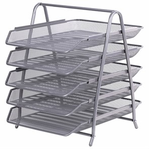 {{photo.Alt || photo.Description || 'Лоток горизонтальный для бумаг BRAUBERG &quot;Germanium&quot;, 5 секций, 370х355х295 мм, металл, серебро, 237972'}}