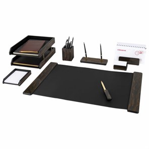 {{photo.Alt || photo.Description || 'Набор настольный GALANT &quot;Blackwood&quot; из дерева, 8 предметов, цвет &quot;чёрное дерево&quot;, 238165'}}