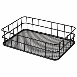 {{photo.Alt || photo.Description || 'Органайзер корзинка для косметики и мелочей металлическая MONTE VITA, 242х162х63 мм, черный, 272482'}}