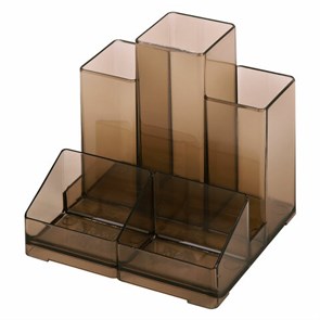 {{photo.Alt || photo.Description || 'Подставка-органайзер BRAUBERG-CONTRACT, 109х95х101,5 мм, 5 отделений, тонированная, 230994'}}