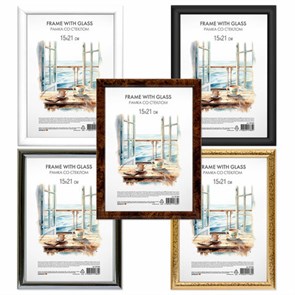 {{photo.Alt || photo.Description || 'Рамка 15х21 см со стеклом, багет 15 мм, пластик, BRAUBERG &quot;HIT3&quot;, 5 цветов ассорти, 391382'}}