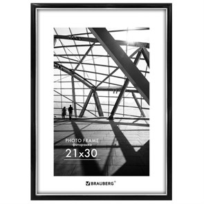 {{photo.Alt || photo.Description || 'Рамка 21х30 см небьющаяся, багет 14,6 мм, пластик, BRAUBERG &quot;Original Line&quot;, черная/серебро, 391234'}}