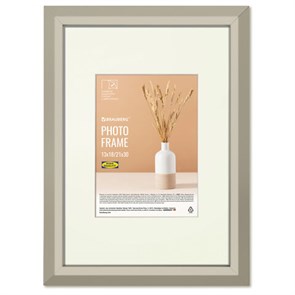 {{photo.Alt || photo.Description || 'Рамка 21х30 см с паспарту 13х18 см, небьющаяся, аналог IKEA, багет 26 мм, МДФ, BRAUBERG &quot;Zool&quot;, серая, 391377'}}