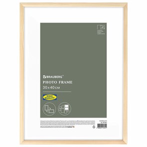 {{photo.Alt || photo.Description || 'Рамка 30х40 см небьющаяся, аналог IKEA, багет 12 мм, дерево, BRAUBERG &quot;Woodray&quot;, цвет натуральный, 391361'}}