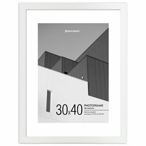 {{photo.Alt || photo.Description || 'Рамка 30х40 см с паспарту 21х30 см небьющаяся, багет 20 мм, пластик, BRAUBERG &quot;New Age&quot;, белая, 391278'}}