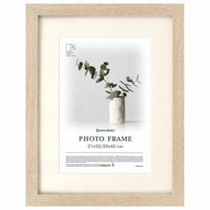 {{photo.Alt || photo.Description || 'Рамка 30х40 см с паспарту 21х30 см, небьющаяся, багет 26 мм, МДФ, BRAUBERG &quot;Ambassador&quot;, цвет дуб, 391369'}}