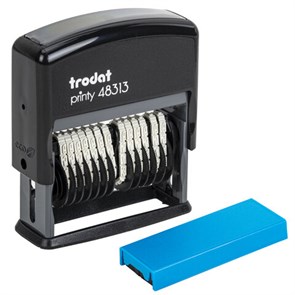 {{photo.Alt || photo.Description || 'Нумератор 13-разрядный, оттиск 42х3,8 мм, синий, TRODAT 48313, корпус черный, 53198'}}