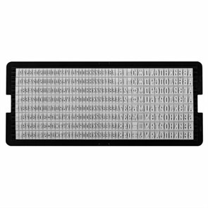 {{photo.Alt || photo.Description || 'Касса русских букв и цифр универсальная, для самонаборных печатей и штампов TRODAT, 360 символов, шрифт 3,1 и 2,2 мм, 86617'}}