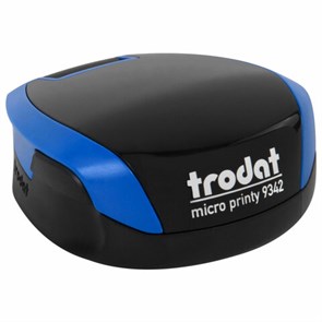 {{photo.Alt || photo.Description || 'Оснастка для печатей КАРМАННАЯ, D=42 мм синий, TRODAT 9342 MICRO P4, корпус синий, подушка,163187'}}